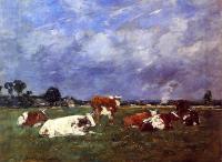 Boudin, Eugene - Cows in Pasture